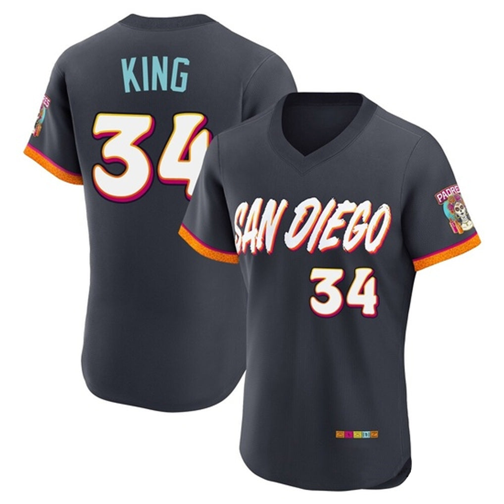 Trusc S.Diego Padres #34 Michael King Player Obsidian 2026 City Connect Home Limited Elite T-shirt Stitched Jerseys