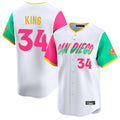 Trusc S.Diego Padres #34 Michael King Player White City Connect Home Limited Stitched Jerseys