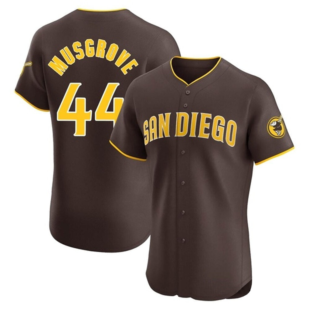 Trusc S.Diego Padres #44 Joe Musgrove Player Brown Home Limited Elite Stitched Jerseys