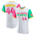 Trusc S.Diego Padres #44 Joe Musgrove Player White City Connect Home Limited Elite Stitched Jerseys