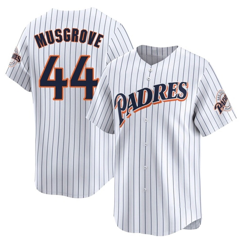 Trusc S.Diego Padres #44 Joe Musgrove Player White Cooperstown Collection Limited Home Stitched Jerseys