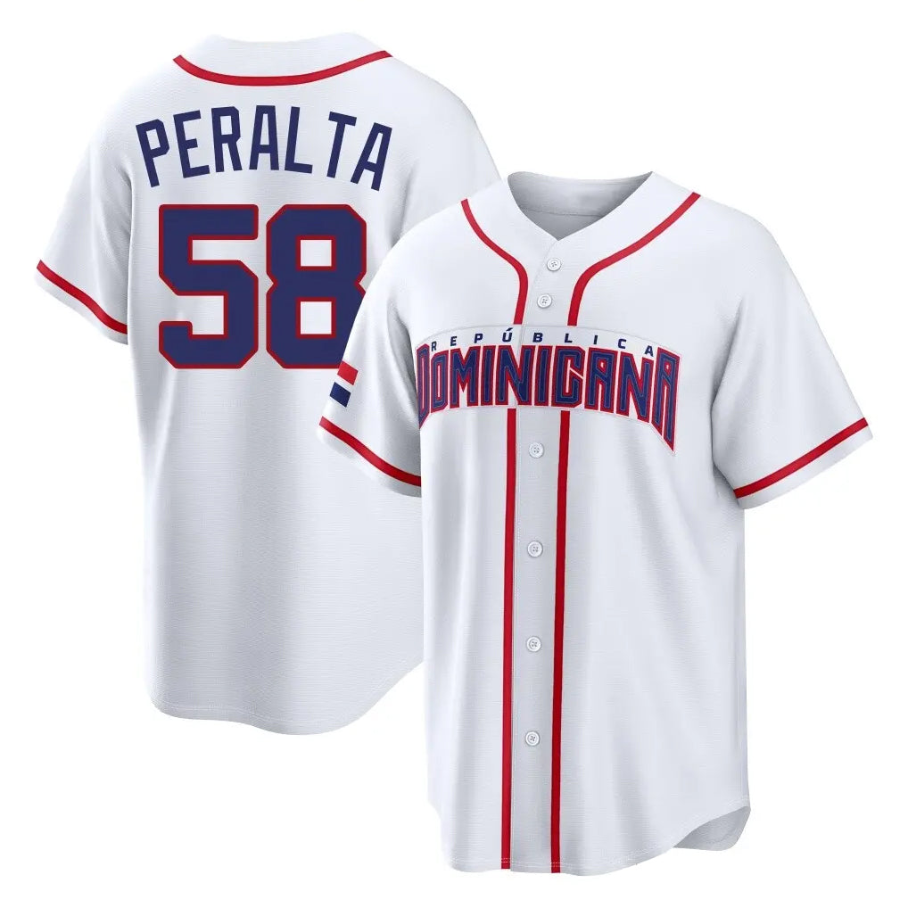 Trusc S.Diego Padres #58 Wandy Peralta Player White 2026 World Classic Home Limited Stitched Jerseys
