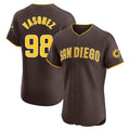 Trusc S.Diego Padres #98 Randy Vasquez Player Brown Home Limited Elite Stitched Jerseys