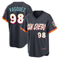 Trusc S.Diego Padres #98 Randy Vasquez Player Obsidian 2026 City Connect Home Limited T-shirt Stitched Jerseys