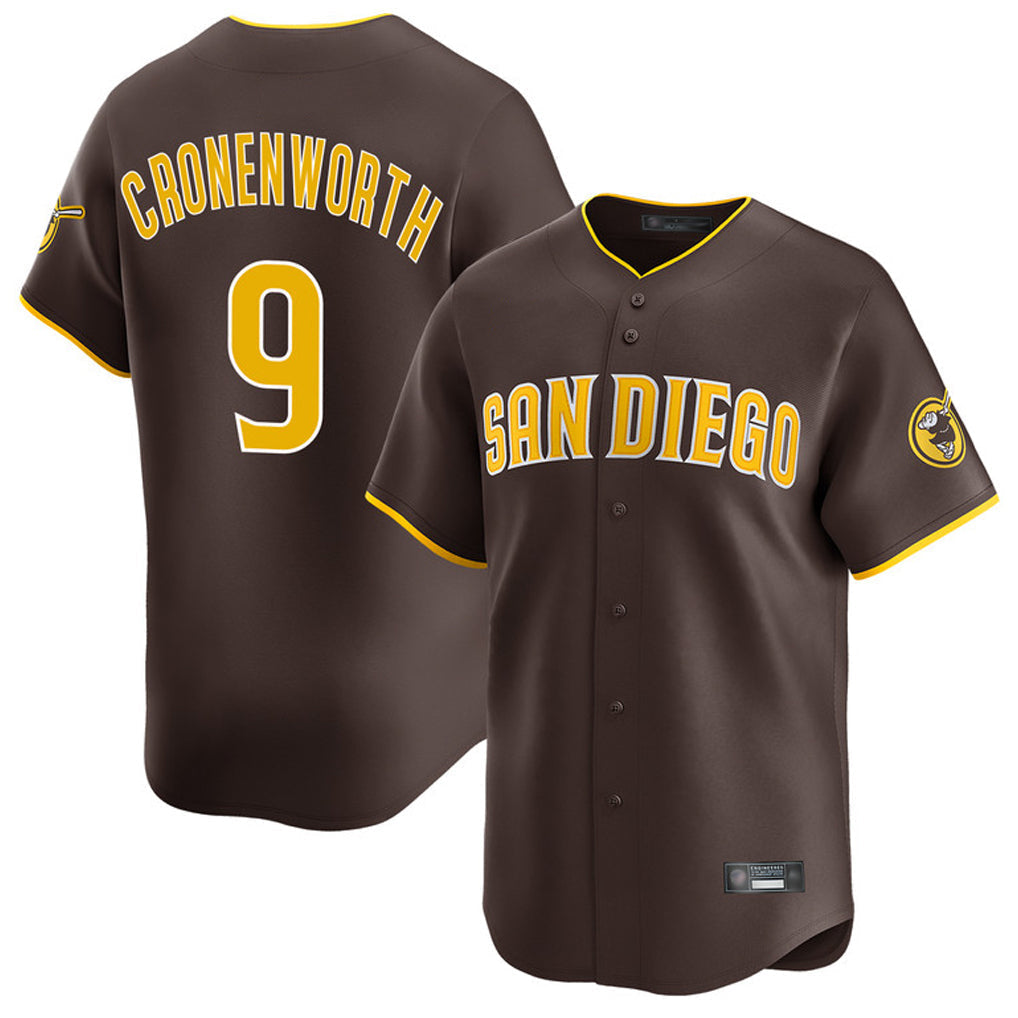 Trusc S.Diego Padres #9 Jake Cronenworth Player Brown Home Limited Stitched Jerseys