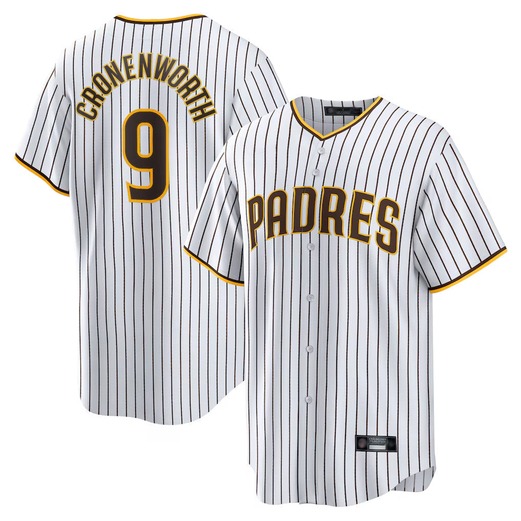 Trusc S.Diego Padres #9 Jake Cronenworth Player White Home Game Stitched Jerseys
