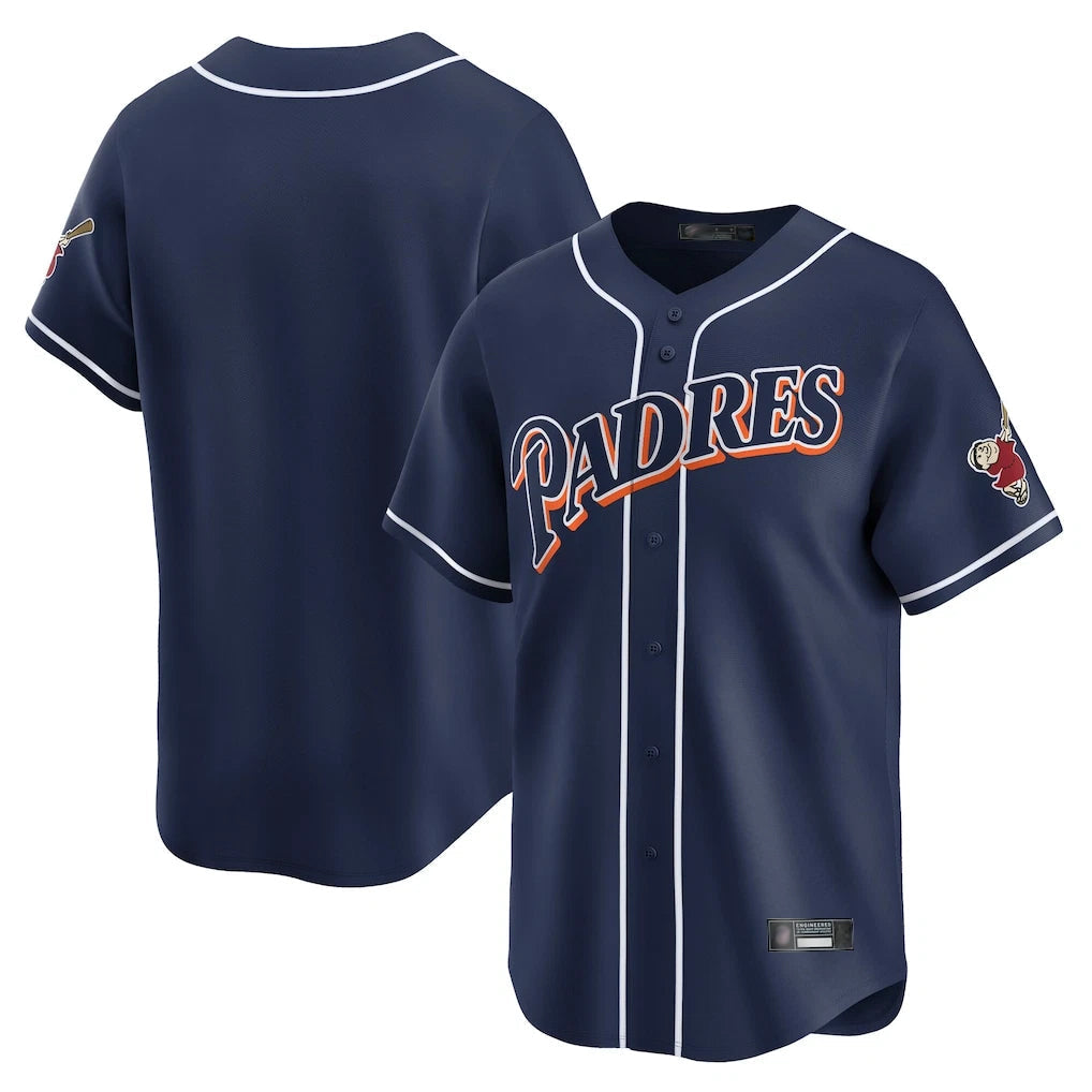 Trusc S.Diego Padres Blank Player Navy Cooperstown Collection Limited Stitched Jerseys