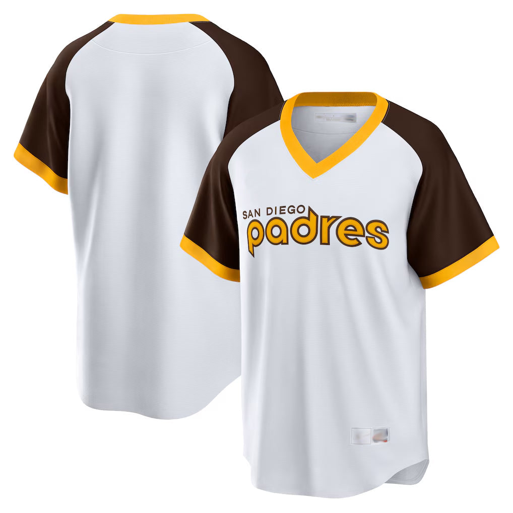 Trusc S.Diego Padres Blank Player White Home Cooperstown Collection Game Stitched Jerseys