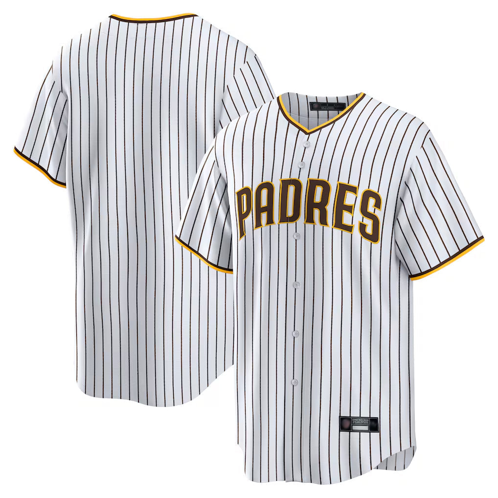 Trusc S.Diego Padres Blank Player White Home Game Stitched Jerseys