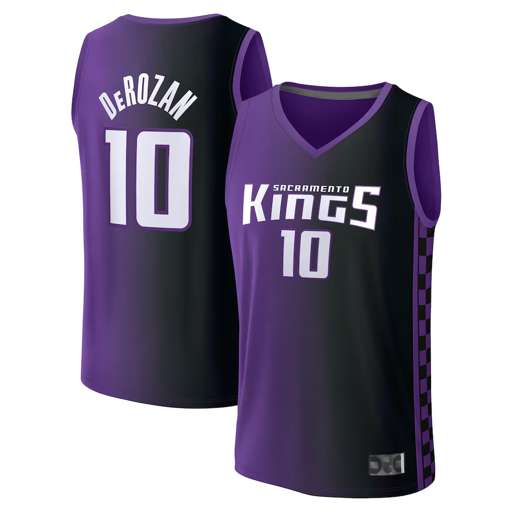Trusc S.Kings #10 DeMar DeRozan Fanatics Purple Fast Break Replica Jerseys - Statement Edition