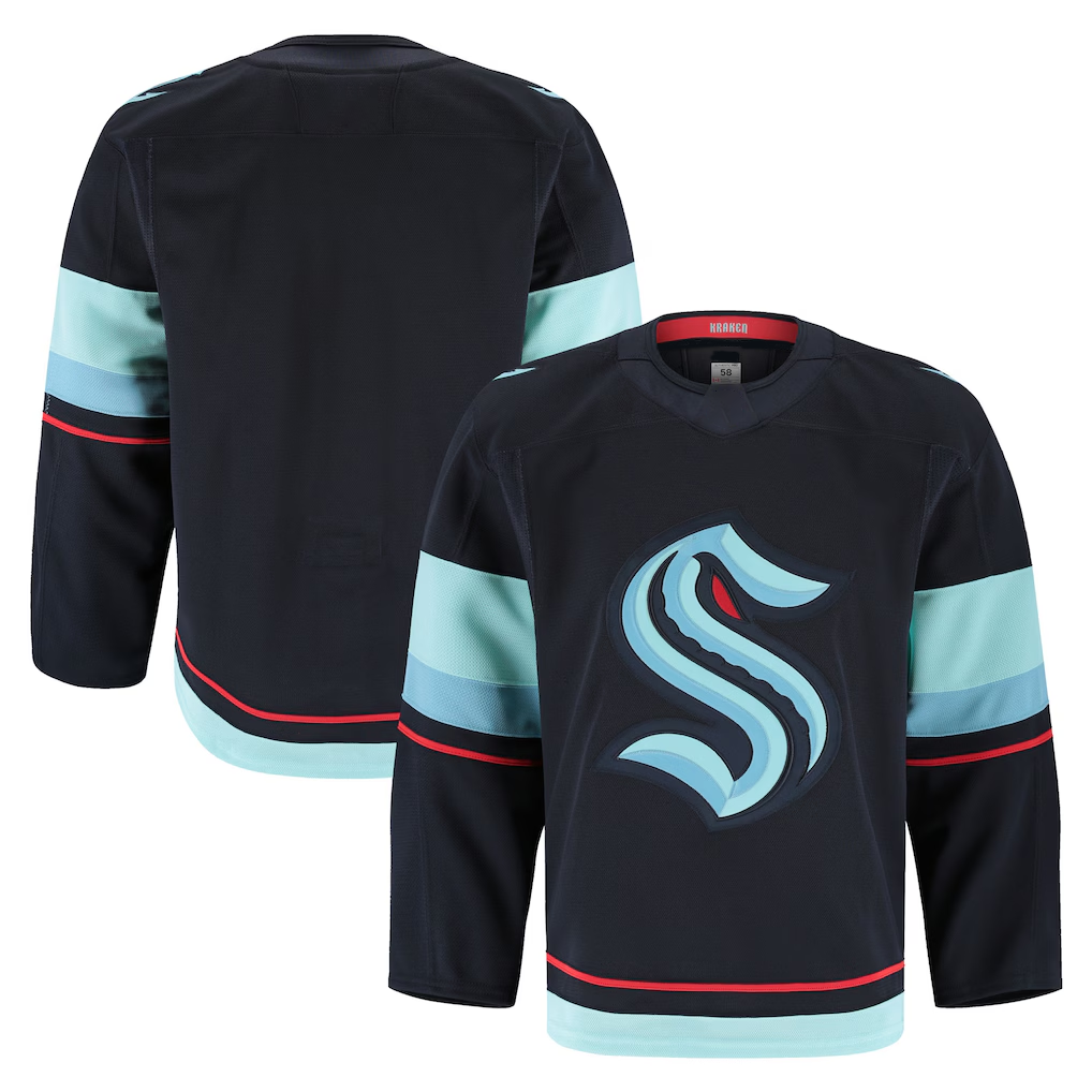 Trusc S.Kraken Deep Sea Blue Home Authentic Pro Jerseys