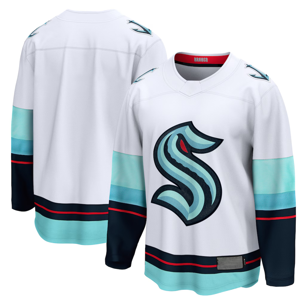 Trusc S.Kraken White Away Breakaway Jerseys
