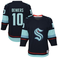 Trusc S.Kraken #10 Matty Beniers Navy Alternate Replica Player Jerseys