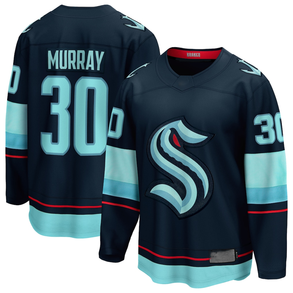 Trusc S.Kraken #30 Matt Murray Deep Sea Blue Home Breakaway Jerseys