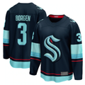 Trusc S.Kraken #3 Will Borgen Deep Sea Blue Home Breakaway Player Jerseys