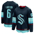 Trusc S.Kraken #6 Adam Larsson Deep Sea Blue Home Breakaway Player Jerseys