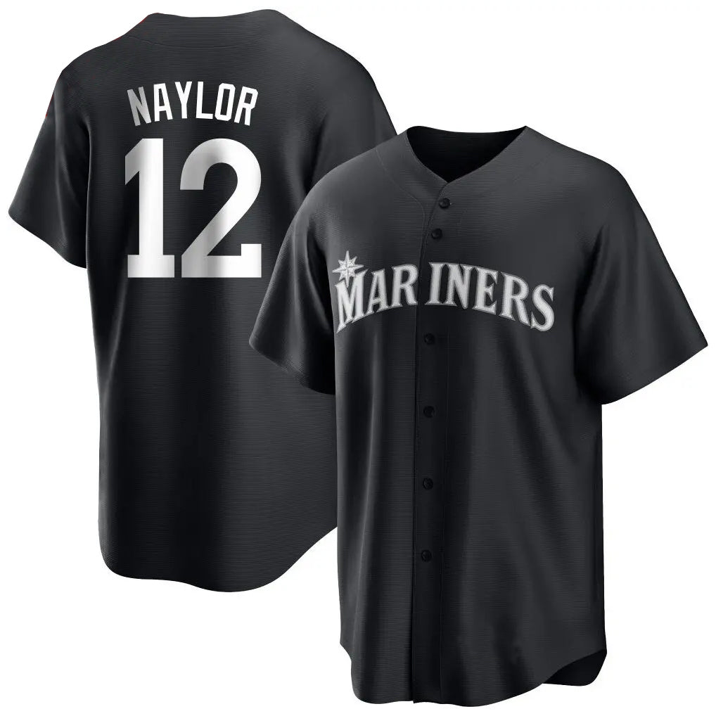 Trusc S.Mariners #12 Josh Naylor Player Black Home Limited Stitched Jerseys