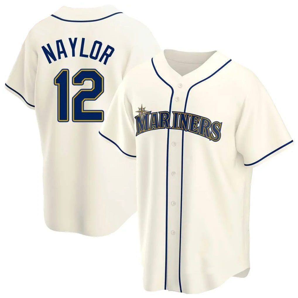 Trusc S.Mariners #12 Josh Naylor Player Cream Home Game Stitched Jerseys