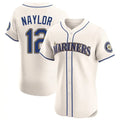 Trusc S.Mariners #12 Josh Naylor Player Cream Home Limited Elite Stitched Jerseys