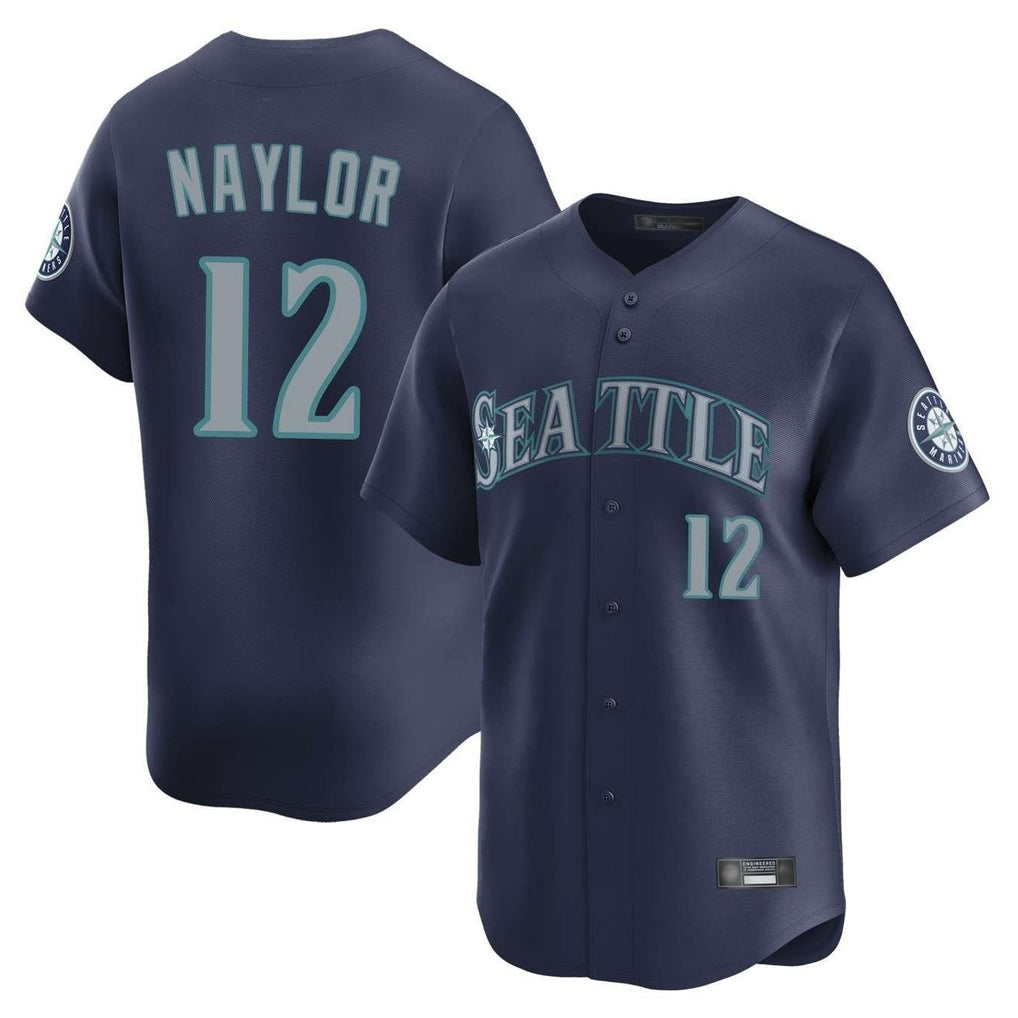 Trusc S.Mariners #12 Josh Naylor Player Navy Home Limited Stitched Jerseys