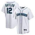 Trusc S.Mariners #12 Josh Naylor Player White Home Game Stitched Jerseys