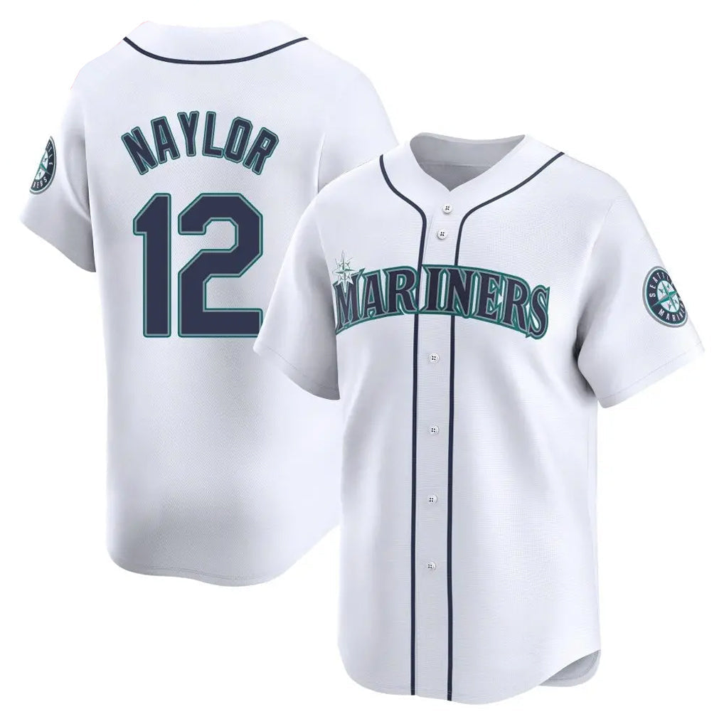 Trusc S.Mariners #12 Josh Naylor Player White Home Limited Stitched Jerseys