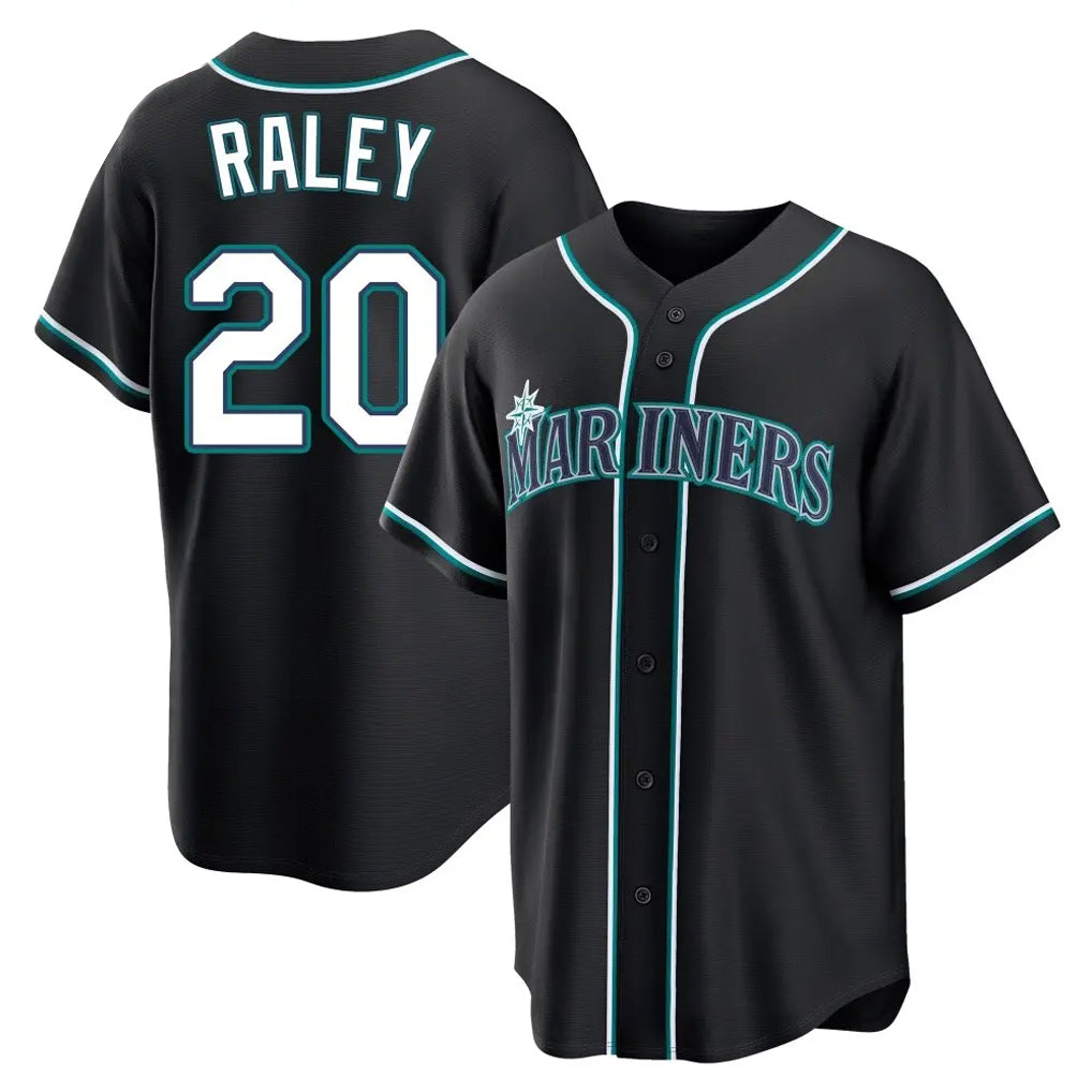Trusc S.Mariners #20 Luke Raley Player Black Fashion Home Limited Stitched Jerseys