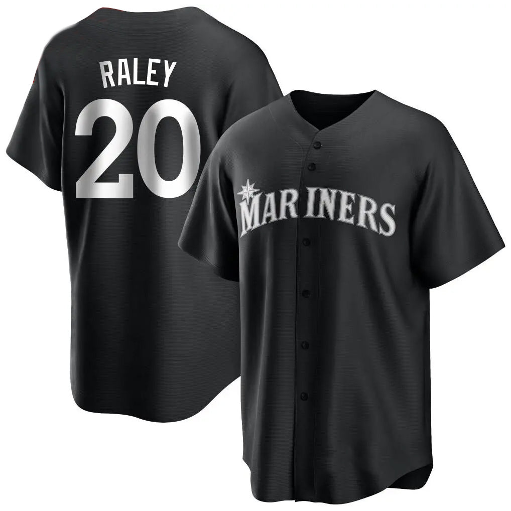Trusc S.Mariners #20 Luke Raley Player Black Home Limited Stitched Jerseys