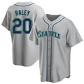 Trusc S.Mariners #20 Luke Raley Player Gray Home Game Stitched Jerseys