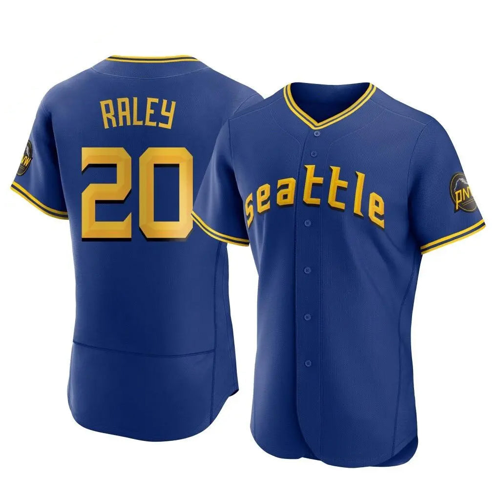 Trusc S.Mariners #20 Luke Raley Player Royal City Connect Home Limited Elite Stitched Jerseys
