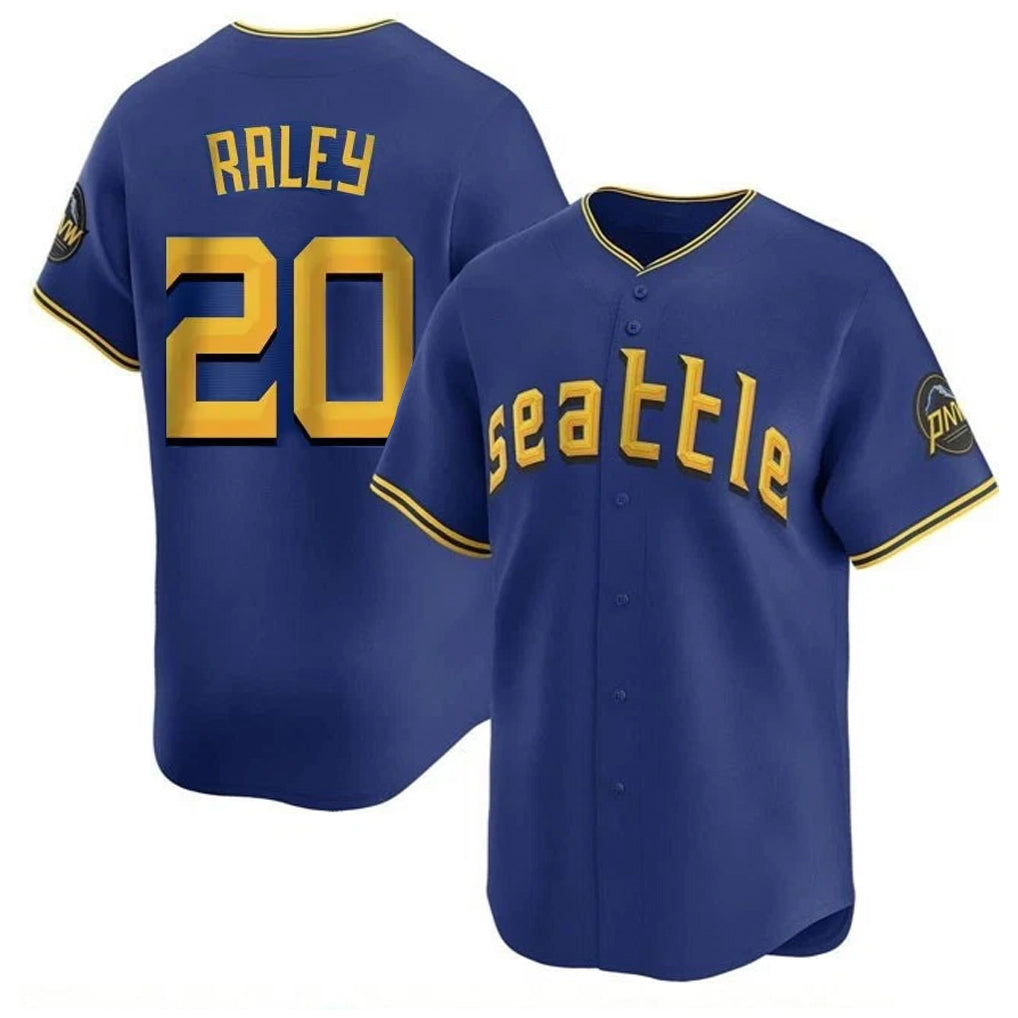 Trusc S.Mariners #20 Luke Raley Player Royal City Connect Home Limited Stitched Jerseys