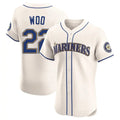 Trusc S.Mariners #22 Bryan Woo Player Cream Home Limited Elite Stitched Jerseys