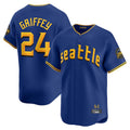 Trusc S.Mariners #24 Ken Griffey Jr Player Royal City Connect Home Limited Stitched Jerseys