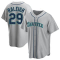 Trusc S.Mariners #29 Cal Raleigh Player Gray Home Game Stitched Jerseys
