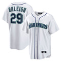 Trusc S.Mariners #29 Cal Raleigh Player White Home Game Stitched Jerseys