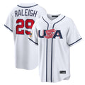 Trusc S.Mariners #29 Cal Raleigh Player White USA 2026 World Classic Game Stitched Jerseys