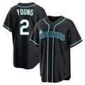 Trusc S.Mariners #2 Cole Young Player Black Fashion Home Limited Stitched Jerseys