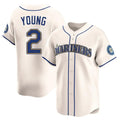 Trusc S.Mariners #2 Cole Young Player Cream Home Limited Stitched Jerseys