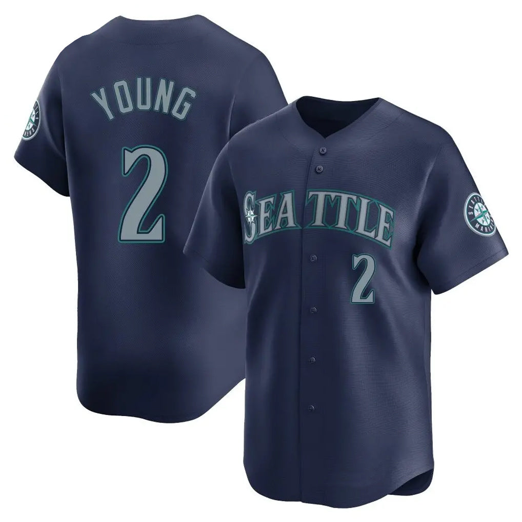 Trusc S.Mariners #2 Cole Young Player Navy Home Limited Stitched Jerseys