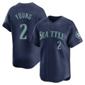 Trusc S.Mariners #2 Cole Young Player Navy Home Limited Stitched Jerseys