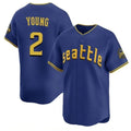 Trusc S.Mariners #2 Cole Young Player Royal City Connect Home Limited Stitched Jerseys