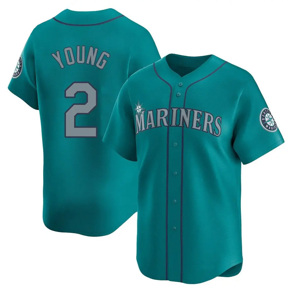 Trusc S.Mariners #2 Cole Young Player Teal Home Limited Stitched Jerseys