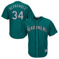 Trusc S.Mariners #34 Felix Hernandez Player Teal Majestic Cool Base Limited Stitched Jerseys