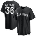 Trusc S.Mariners #36 Logan Gilbert Player Black Home Limited Stitched Jerseys