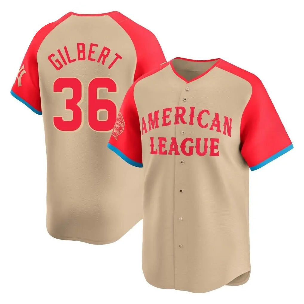 Trusc S.Mariners #36 Logan Gilbert Player Cream American League All-Star Limited Game Stitched Jerseys