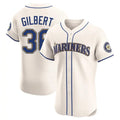 Trusc S.Mariners #36 Logan Gilbert Player Cream Home Limited Elite Stitched Jerseys