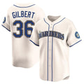 Trusc S.Mariners #36 Logan Gilbert Player Cream Home Limited Stitched Jerseys