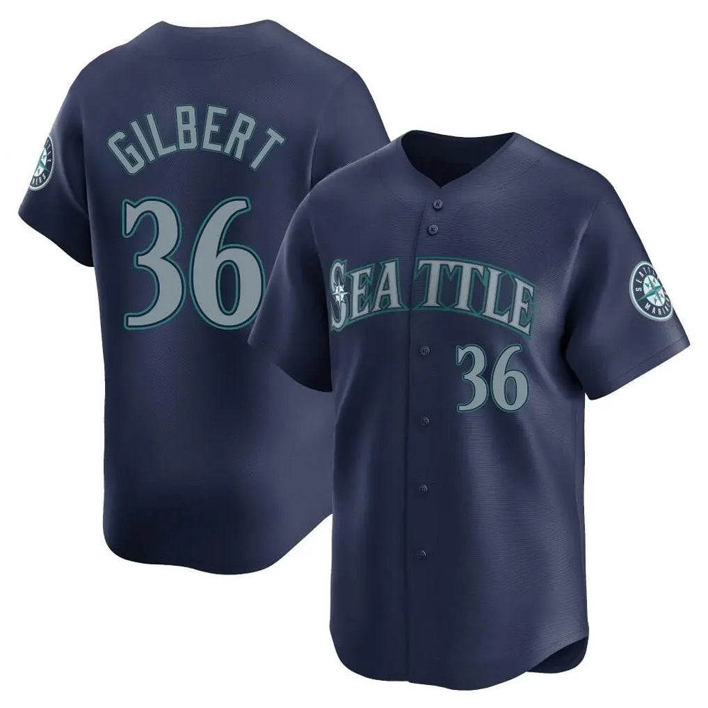Trusc S.Mariners #36 Logan Gilbert Player Navy Home Limited Stitched Jerseys