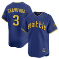 Trusc S.Mariners #3 J.P. Crawford Player Royal City Connect Home Limited Stitched Jerseys