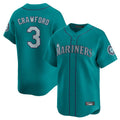 Trusc S.Mariners #3 J.P. Crawford Player Teal Home Limited Stitched Jerseys